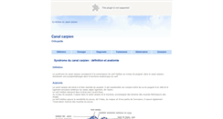 Desktop Screenshot of canal-carpien.com